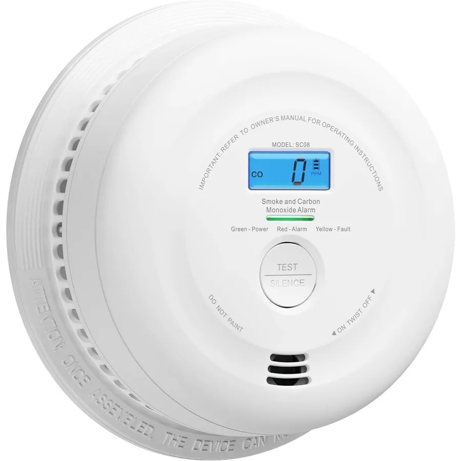 X-Sense SC08 - Detector de humo y monóxido de carbono con batería de 10 años
