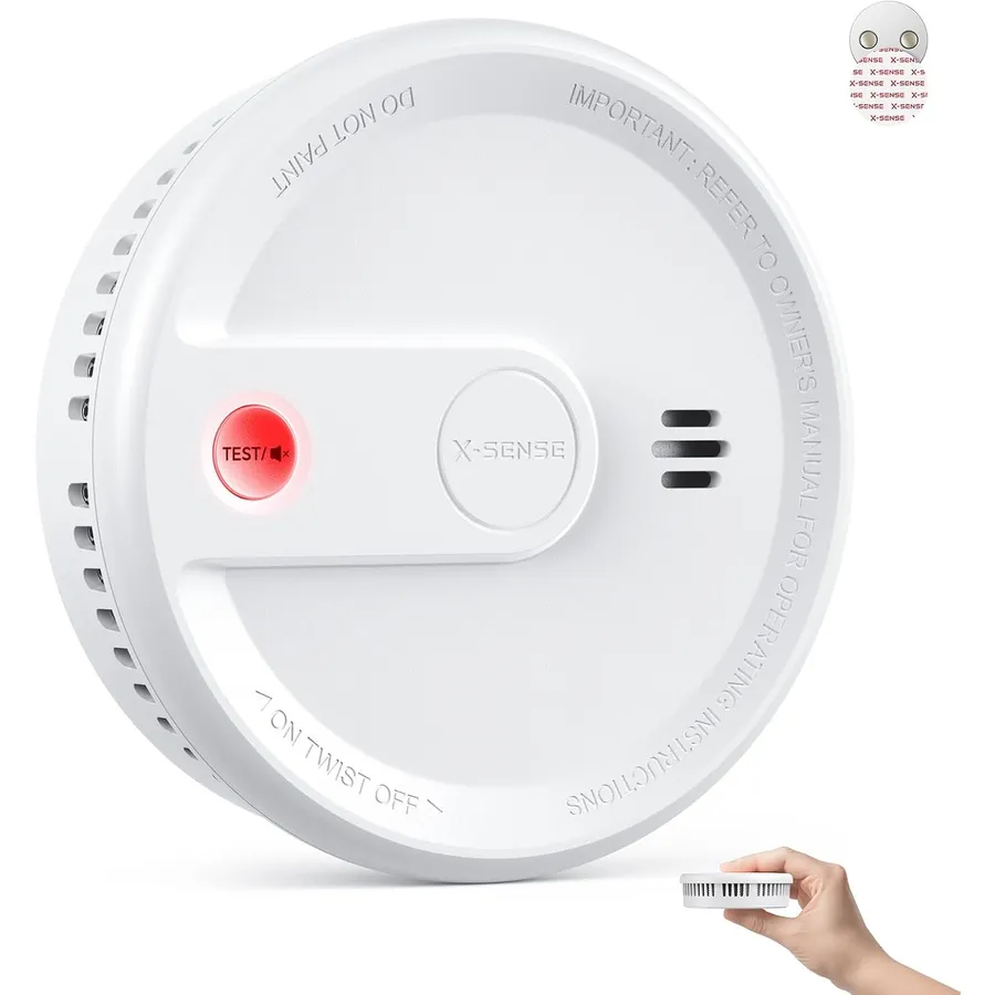 X-Sense XS0G-SN - Detector de humo magnético con batería sellada de 10 años